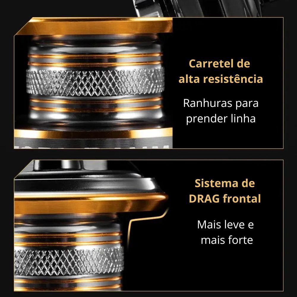 Molinete RYOBI RY Drag 10kg 7 Rol. 5.2:1