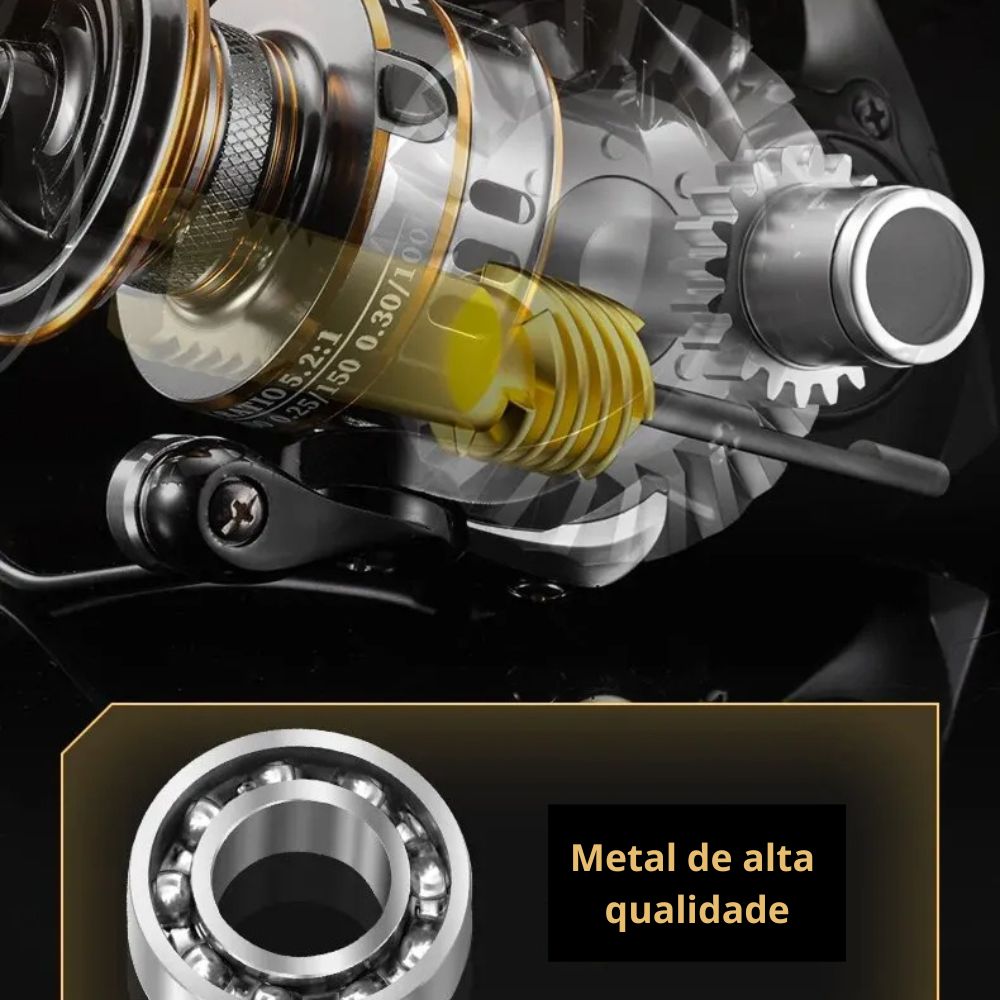 Molinete RYOBI RY Drag 10kg 7 Rol. 5.2:1