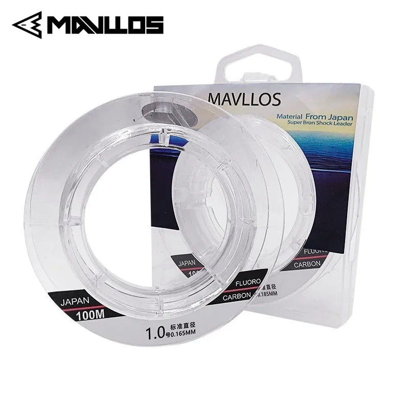 Leader 100% Fluorcarbono Mavllos 50m 100m 0.14 - 0.80