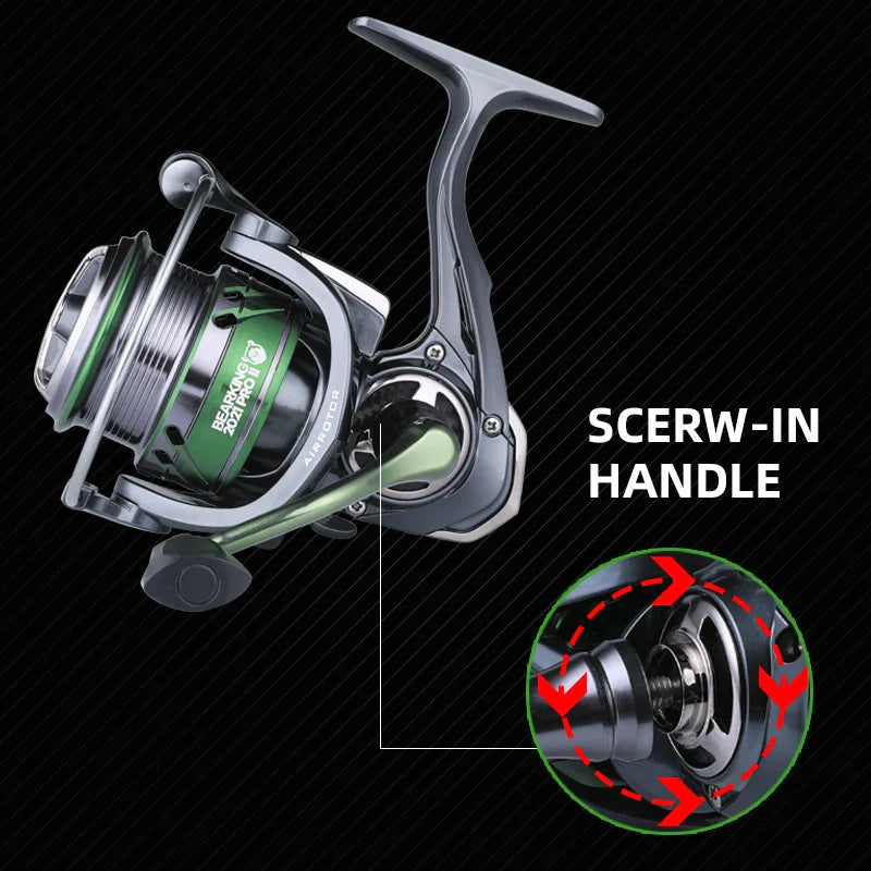 Molinete Bearking BHJ series 7BB Rolamentos Anticorrosivos 6.2:1