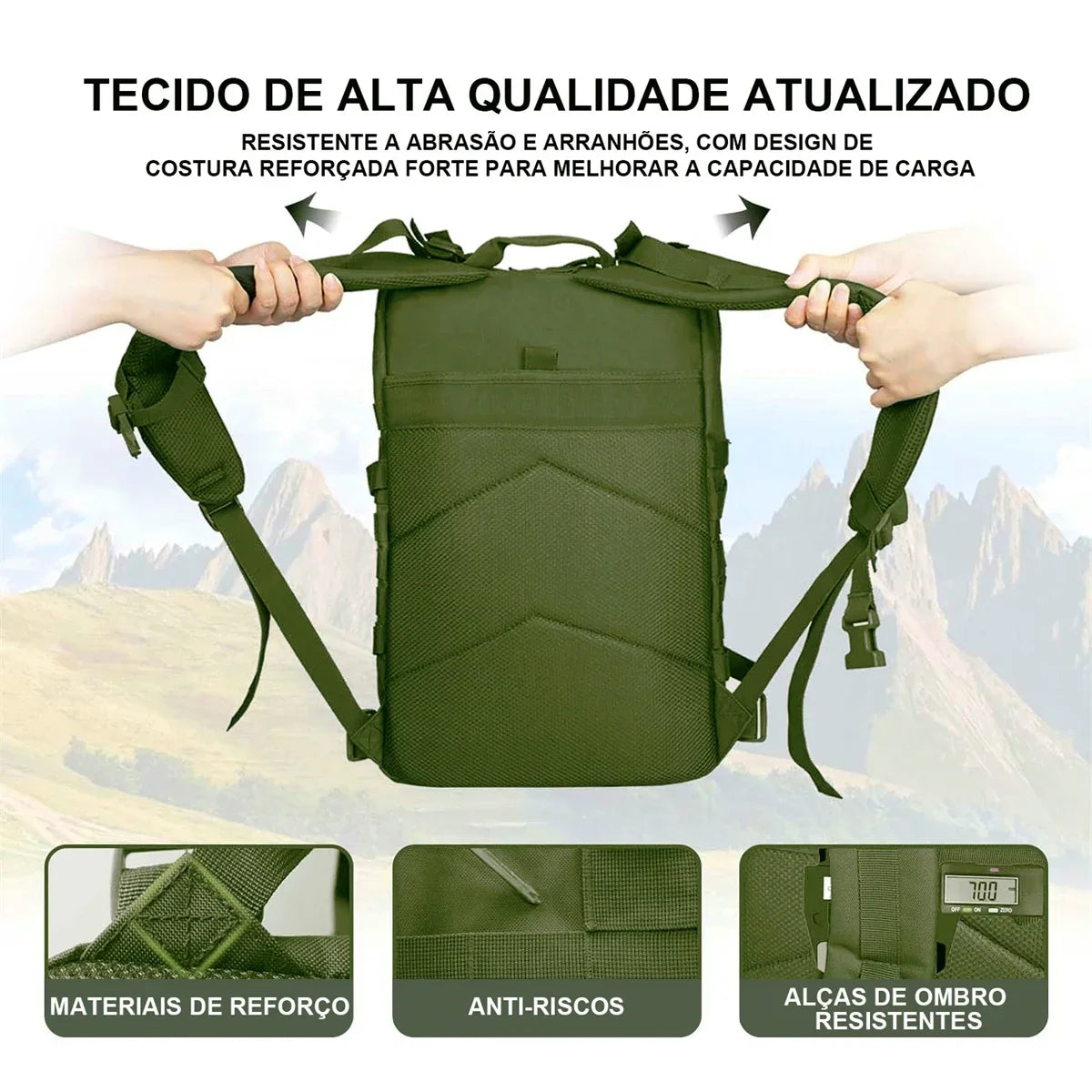 Mochila Tática Militar Impermeável 50L