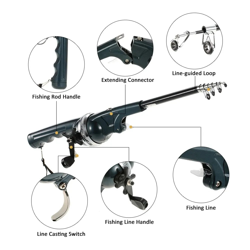 Kit Mini Kids Fish Vara + Spincast