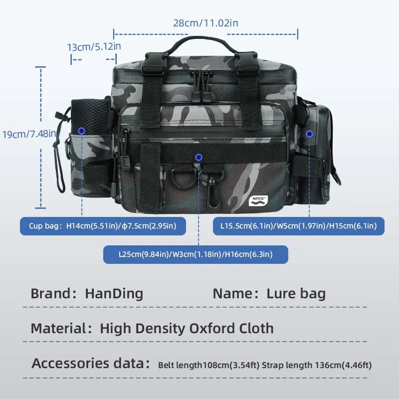 Bolsa de Pesca Handing Reforçada a prova D' Água