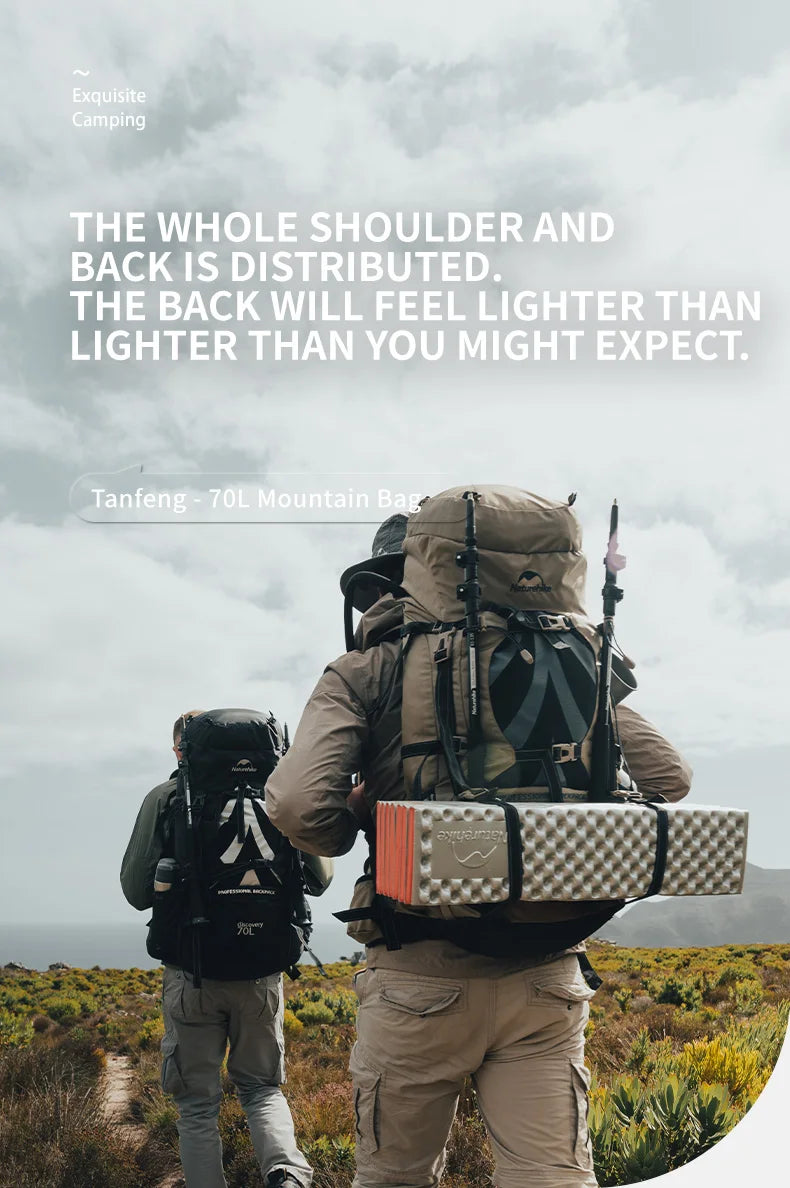 Mochila Naturehike 80L – Professional Mountain Backpack