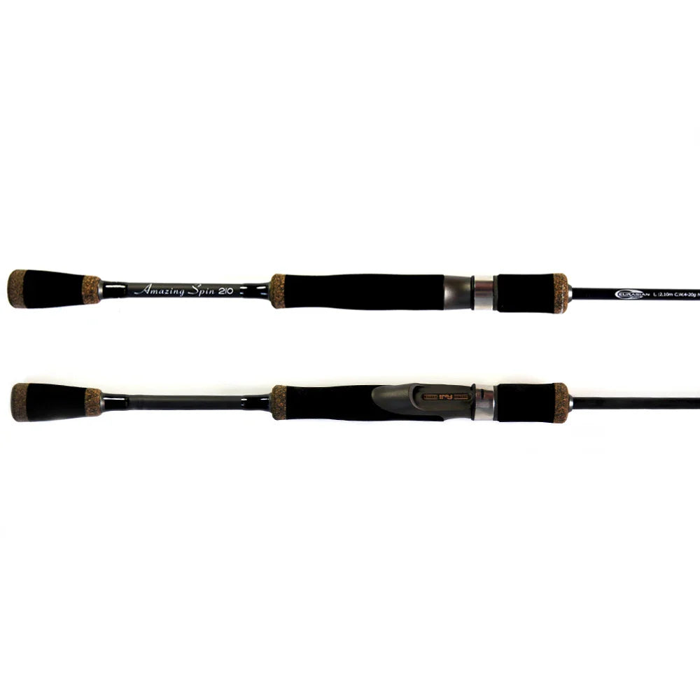 Vara de Molinete Eurasian 6-10 libras | 2,1 m | 4 seções Fuji