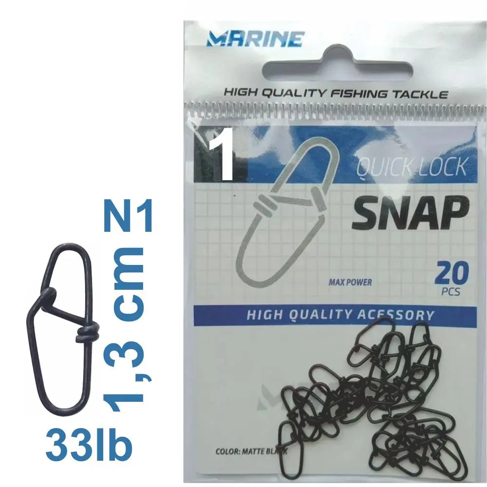 Kit Snap De Pesca Quick Lock N1 N2 N3 Marine Sports