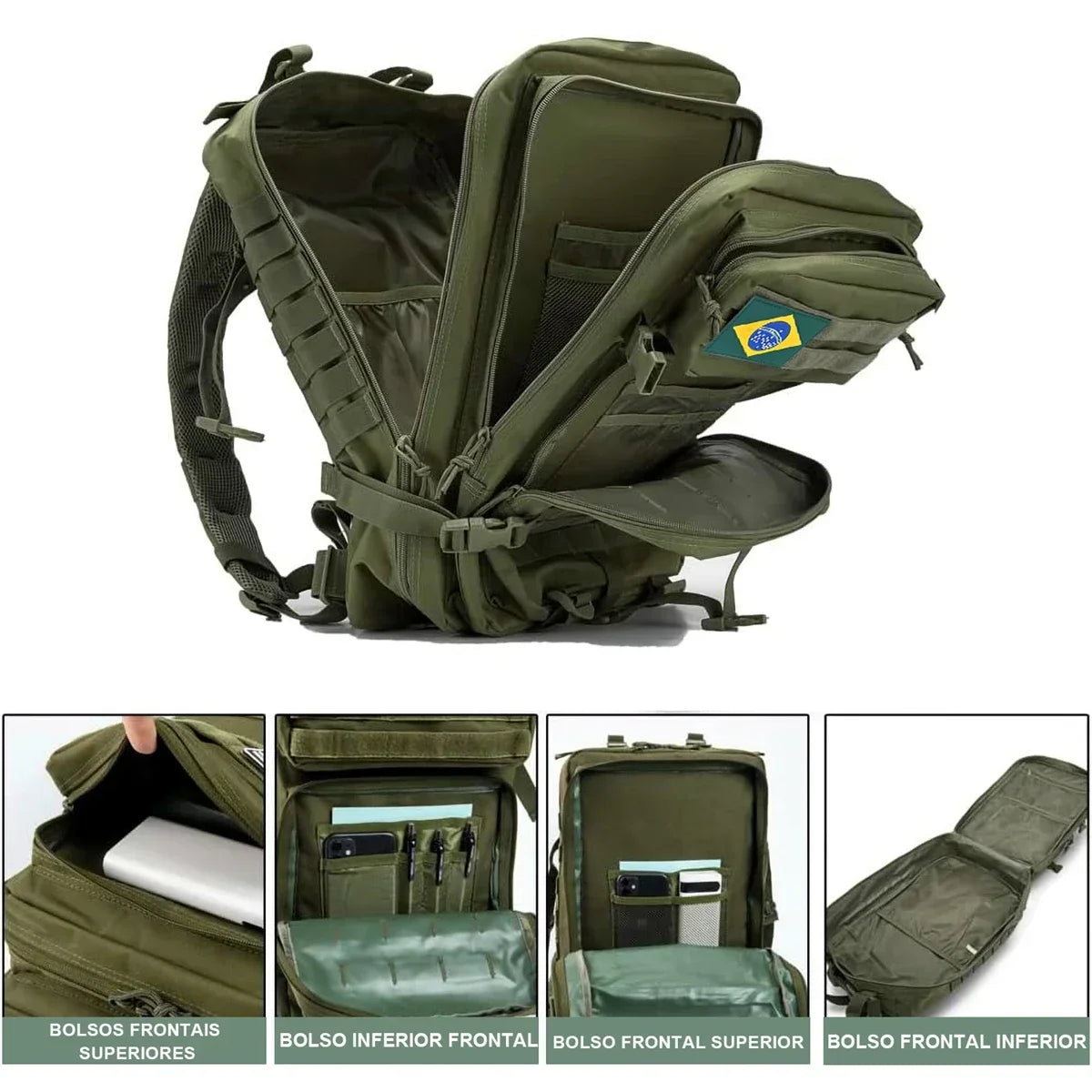 Mochila Tática Militar Impermeável 50L