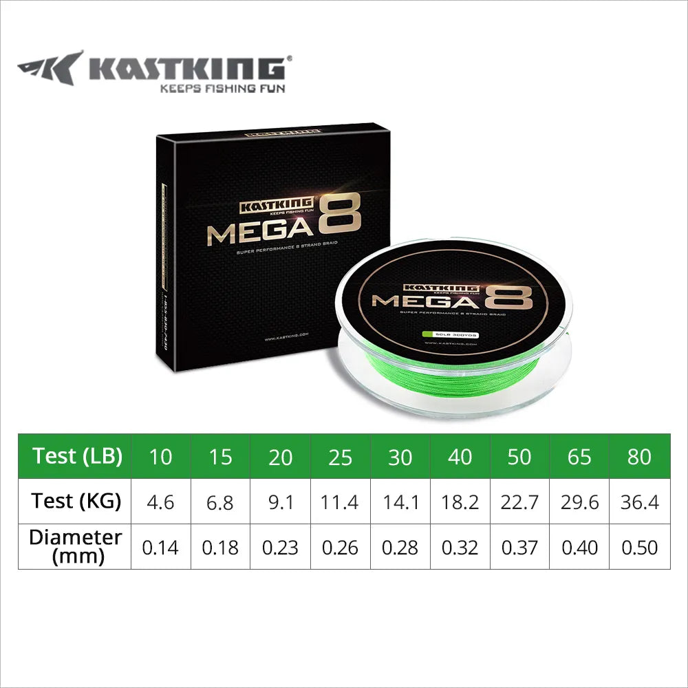 Linha Multifilamento KastKing Mega8 274M 8x