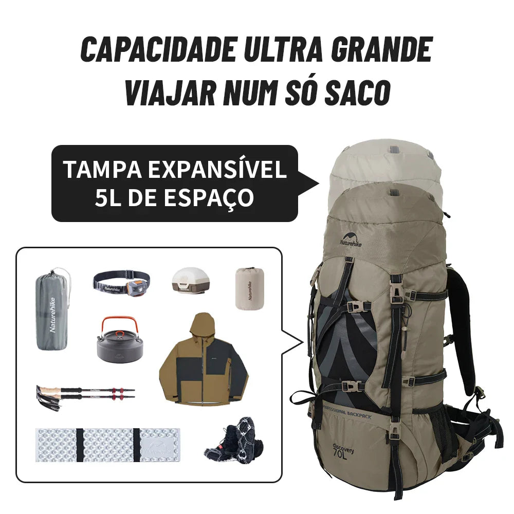Mochila Naturehike 80L – Professional Mountain Backpack