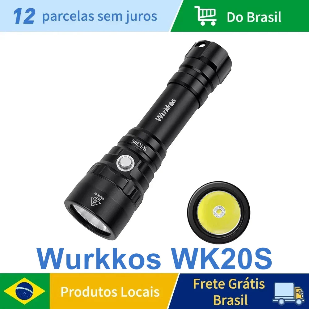 Lanterna de mergulho Wurkkos wk20s