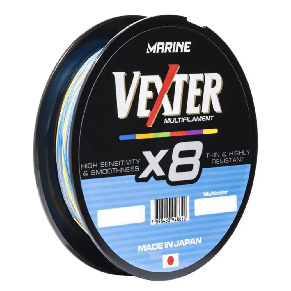Linha Multifilamento Marine Sports Vexter X8 0,25mm 300m Multicolor