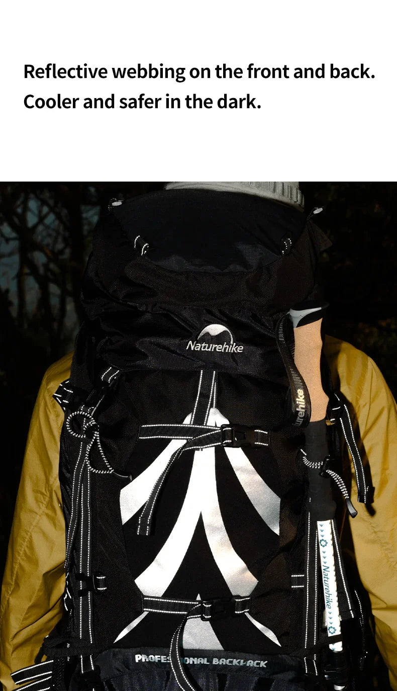 Mochila Naturehike 80L – Professional Mountain Backpack