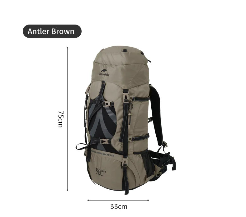 Mochila Naturehike 80L – Professional Mountain Backpack