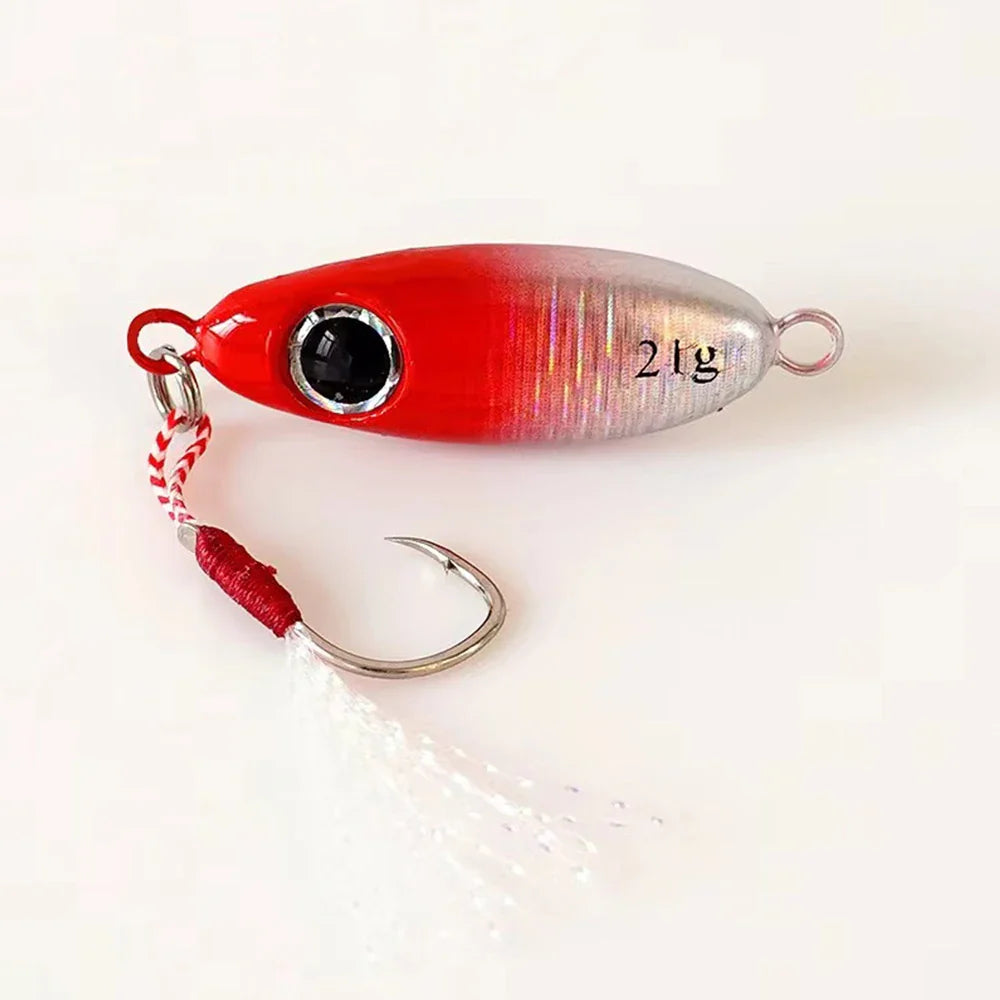 Micro Jig Vermelho Holográfico 5,5g | 10g | 17g | 21g