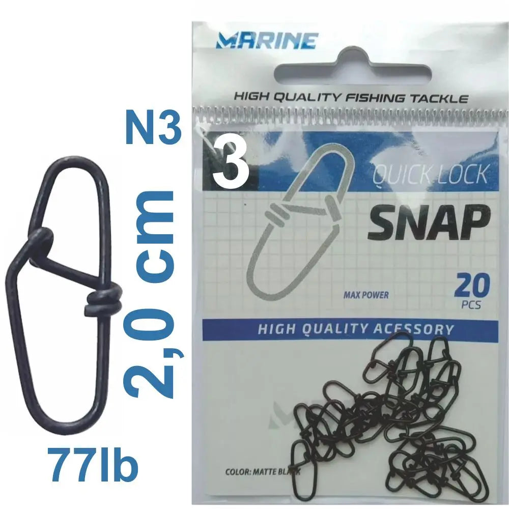 Kit Snap De Pesca Quick Lock N1 N2 N3 Marine Sports