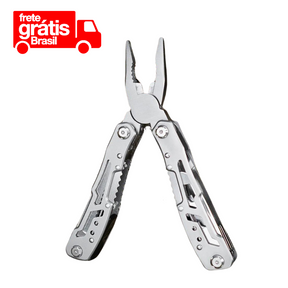 Alicate Multifuncional de Inox + Case | 14 Funções