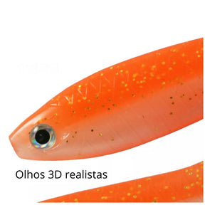Manati Shad - Pacote 10 iscas + 5 anzóis
