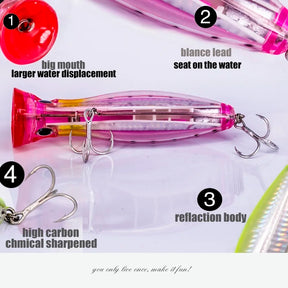 Isca Artificial Big Popper Badking 12cm 43g