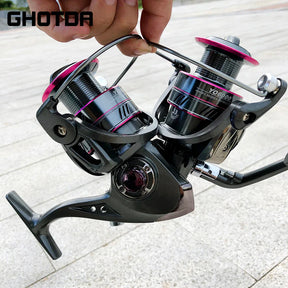 Kit de Pesca Vara de Carbono + Molinete Ghotda 13 Rol. 5000