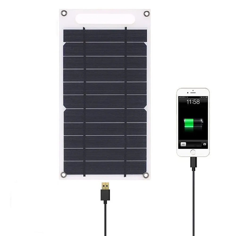 Carregador de Celular Painel Solar USB 30W a prova d'água