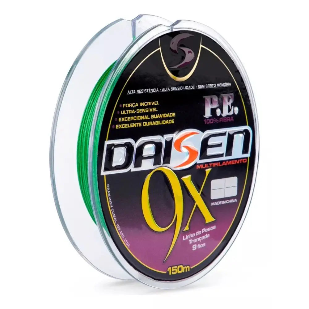 Linha Multifilamento Daisen 9X 0,60mm 90lb 150m Verde