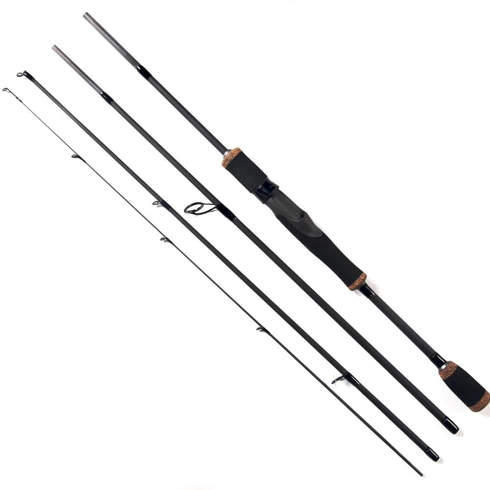 Vara de Molinete Eurasian 6-10 libras | 2,1 m | 4 seções Fuji