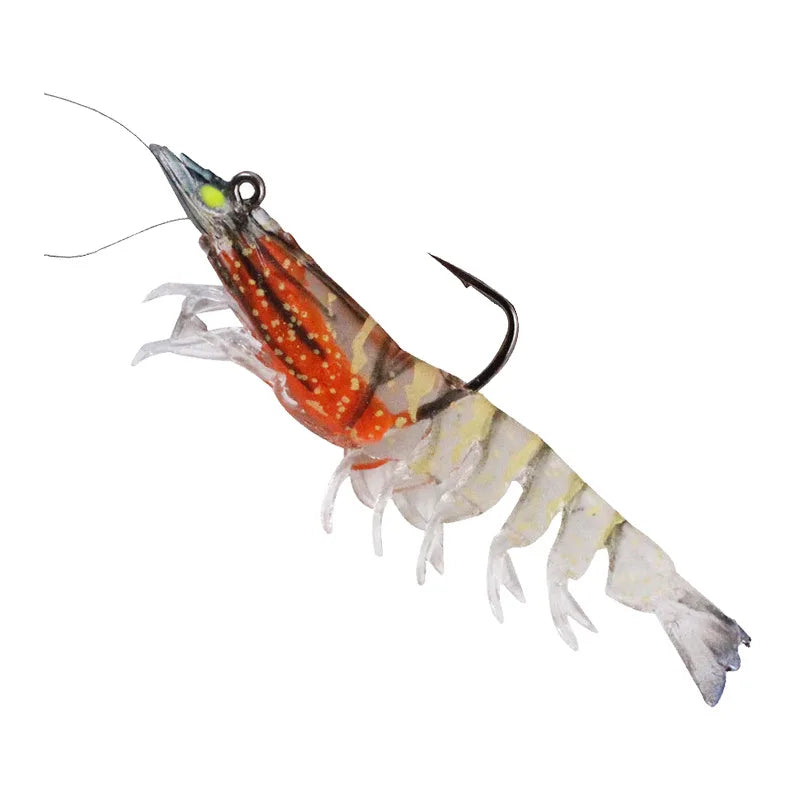Camarão Artificial Magic Shrimp GLOW Camarões artificiais com olhos glow