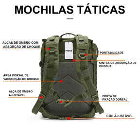 Mochila Tática Militar Impermeável 50L
