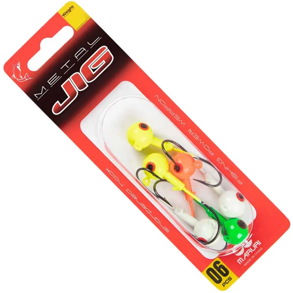 Jighead Maruri Colorido 10g - Caixa com 6 Unidades