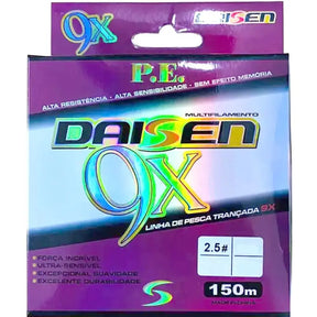 Linha Multifilamento Daisen 9X 0,60mm 90lb 150m Verde