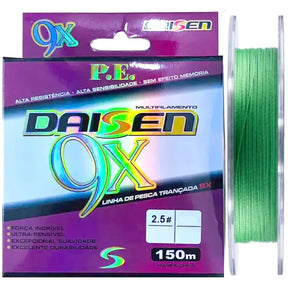 Linha Multifilamento Daisen 9X 0,60mm 90lb 150m Verde