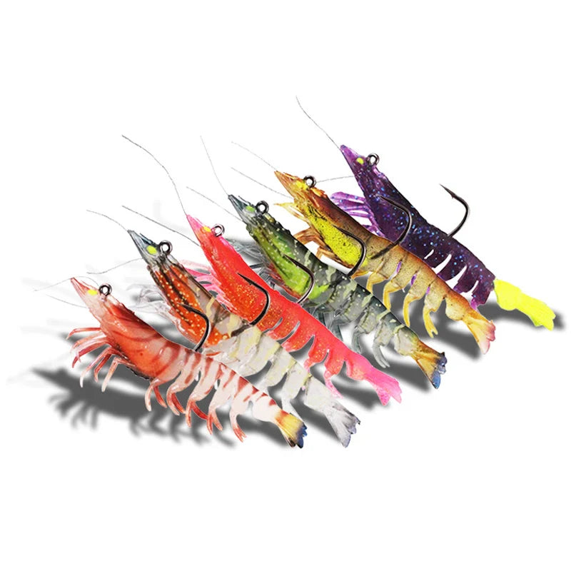 Camarão Artificial Magic Shrimp GLOW Camarões artificiais com olhos glow