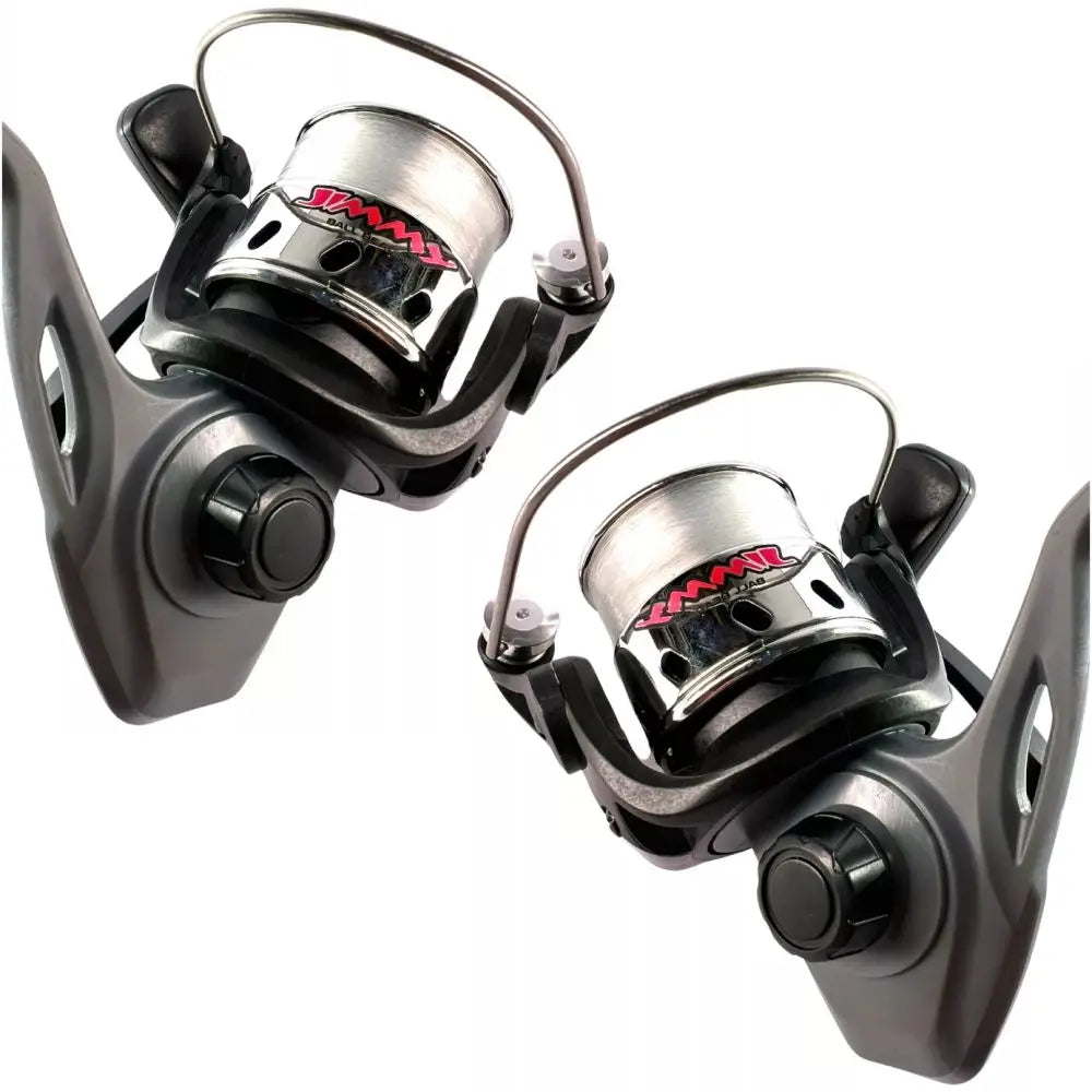 Kit 2 Molinete Marine Sports Jimmy Cinza Com Linha