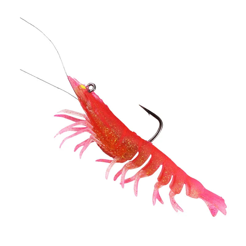 Camarão Artificial Magic Shrimp GLOW Camarões artificiais com olhos glow
