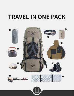 Mochila Naturehike 80L – Professional Mountain Backpack