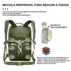 Mochila Tática Militar Impermeável 50L