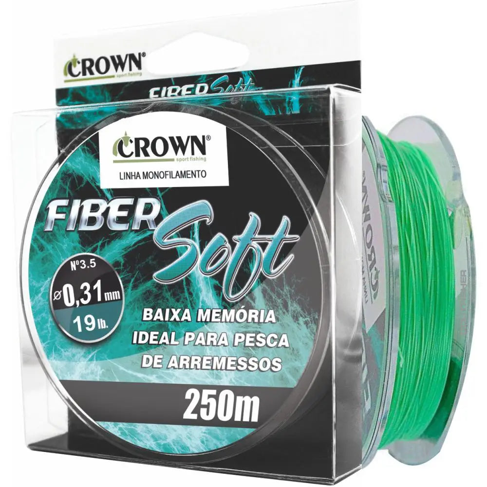 Linha Crown Fiber Soft Verde 0,31mm 19 lbs 250m